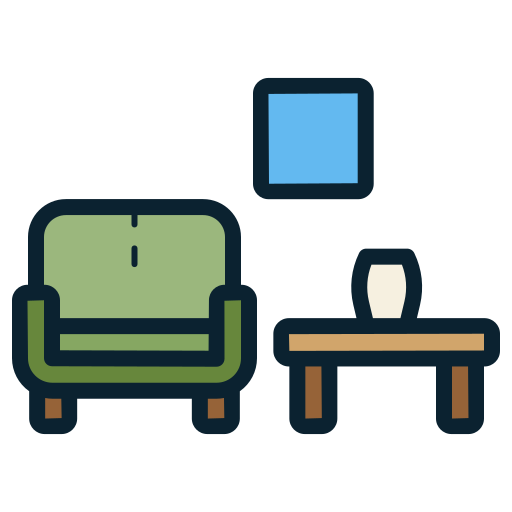 sala de estar Generic color lineal-color icono