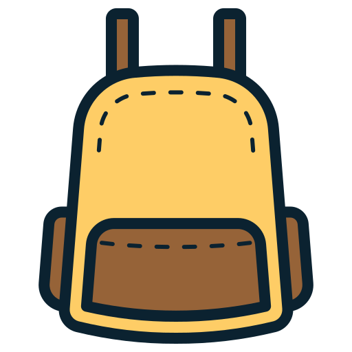 rucksack Generic color lineal-color icon