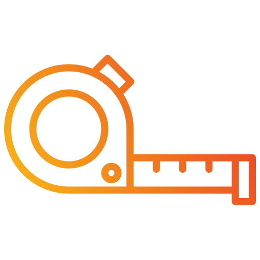 Tape measure Generic gradient outline icon