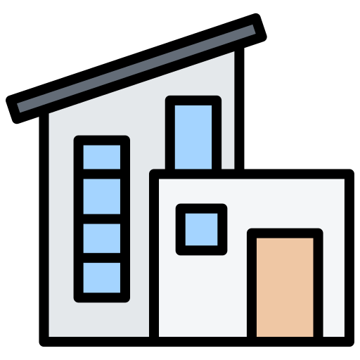 casa moderna Generic color lineal-color Ícone