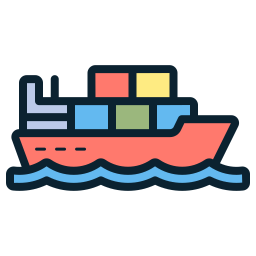 Cargo ship Generic color lineal-color icon