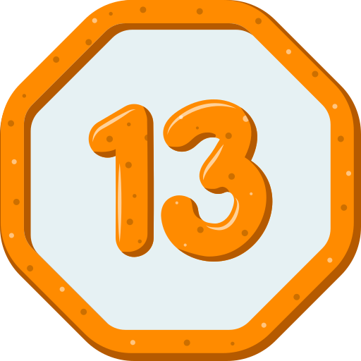 trzynaście Generic color fill ikona