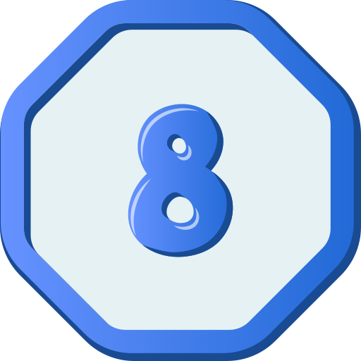 Eight Generic color fill icon