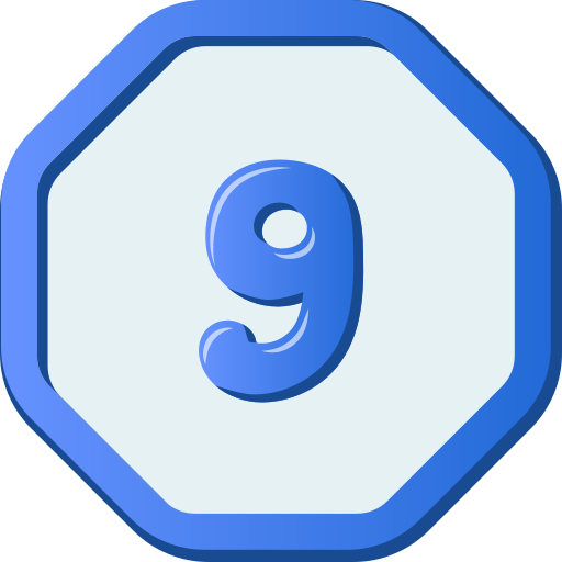 nueve Generic color fill icono