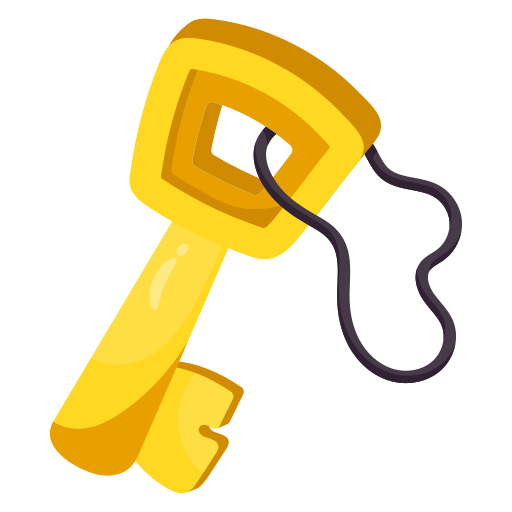 Key Generic color fill icon