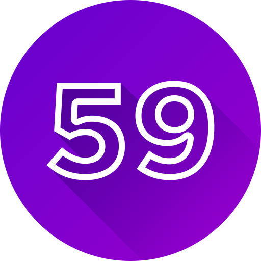 cincuenta y nueve Generic gradient fill icono