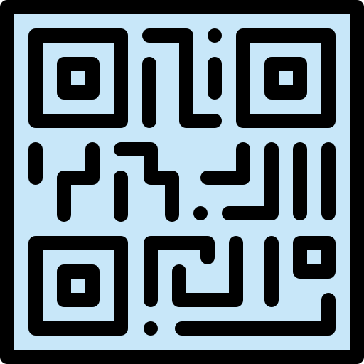 código qr Detailed Rounded Lineal color icono