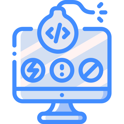 Code Basic Miscellany Blue icon