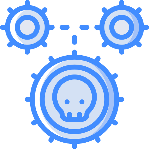 Gears Basic Miscellany Blue icon