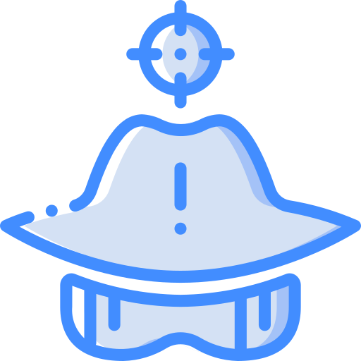 spyware Basic Miscellany Blue icon
