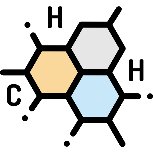화학 Detailed Rounded Lineal color icon