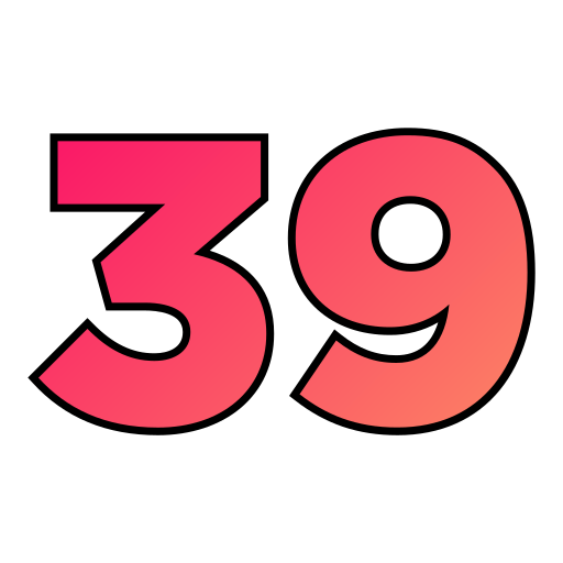 Thirty nine Generic gradient lineal-color icon