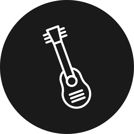 Guitar Generic black fill icon