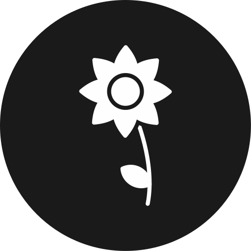 kwiat Generic black fill ikona