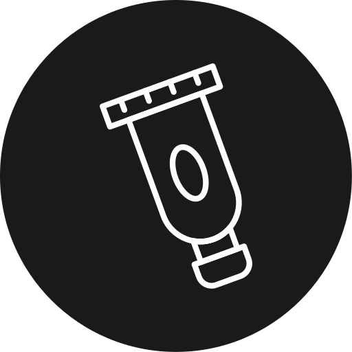 絵の具チューブ Generic black fill icon