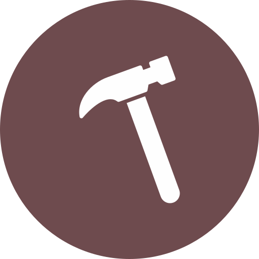 Hammer Generic color fill icon