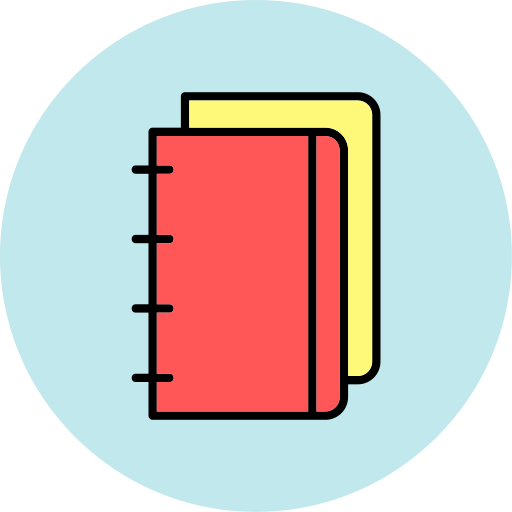 공책 Generic color lineal-color icon