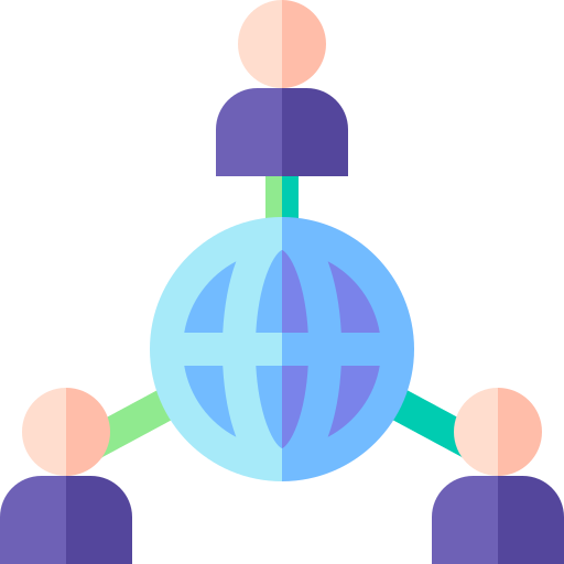 globales management Basic Straight Flat icon