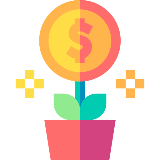 Money plant Basic Straight Flat icon