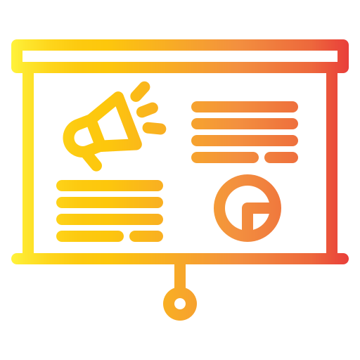 presentatie Generic gradient outline icoon