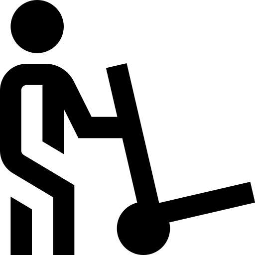 사람 돌리가 비어 있음 Generic black outline icon