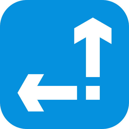 Direction arrow Generic color fill icon