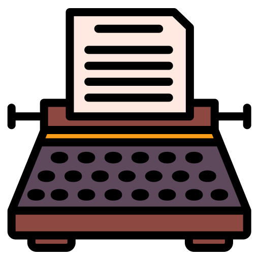 máquina de escrever Generic color lineal-color Ícone