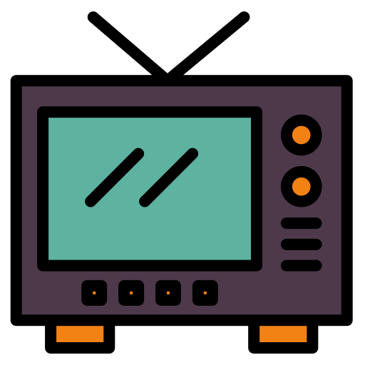 antena de televisión Generic color lineal-color icono