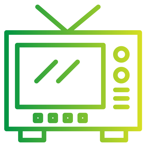 antena telewizyjna Generic gradient outline ikona