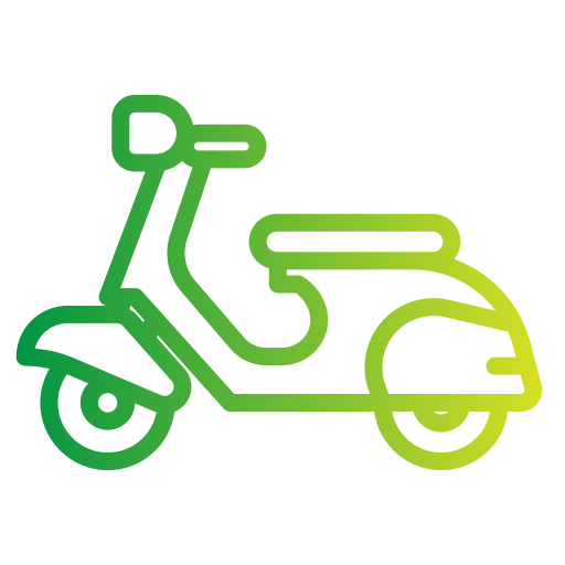 scooter Generic gradient outline icona