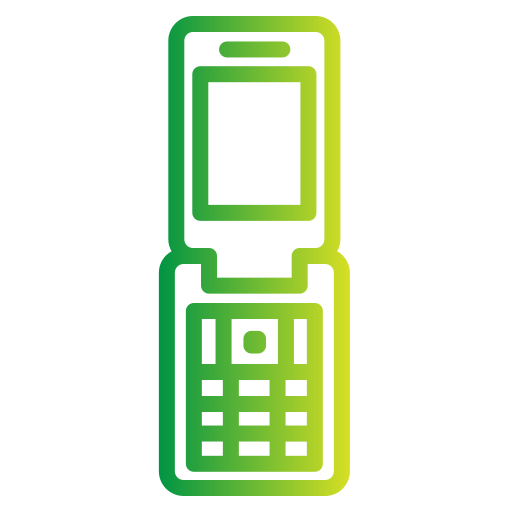 telefon z klapką Generic gradient outline ikona