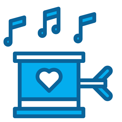 Music box Generic color lineal-color icon