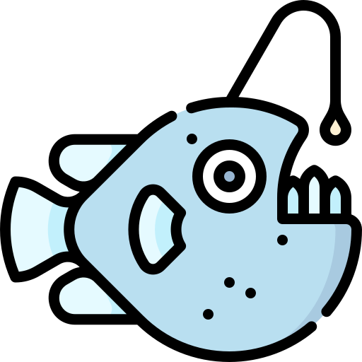 pez rape Special Lineal color icono