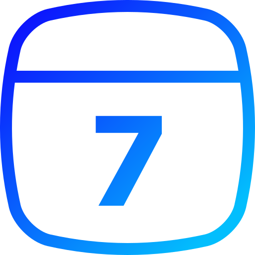 sette Generic gradient fill icona