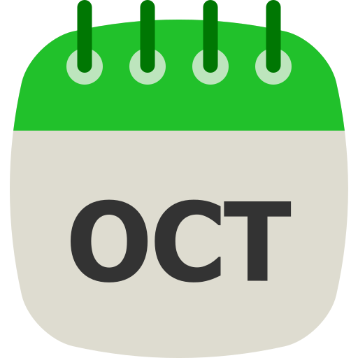October Generic color fill icon