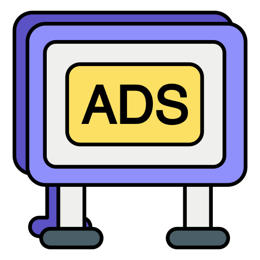 Advertising board Generic color lineal-color icon