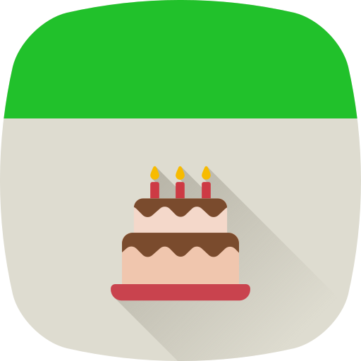 pastel de cumpleaños Generic gradient fill icono