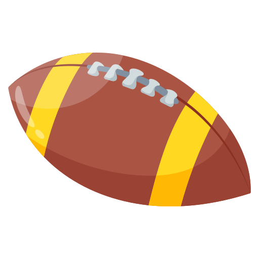 Мяч для регби Generic color fill иконка