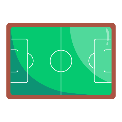 Soccer field Generic color fill icon