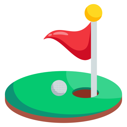 bandiera del golf Generic color fill icona