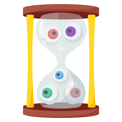 reloj de arena Generic color fill icono