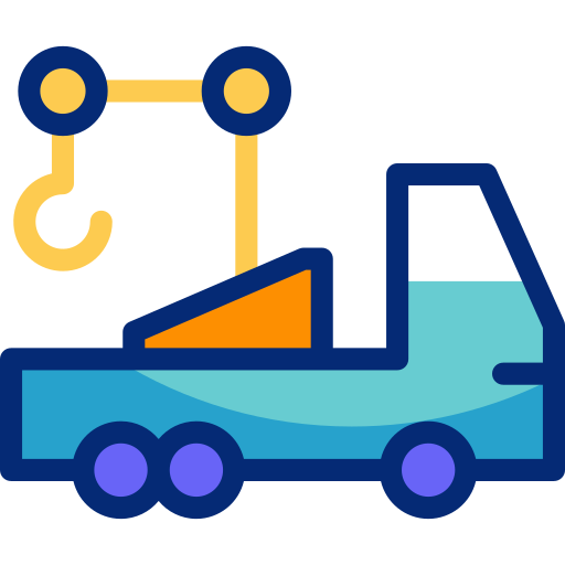 Crane truck Basic Accent Lineal Color icon