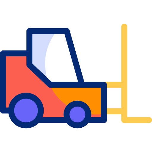 Forklift Basic Accent Lineal Color icon