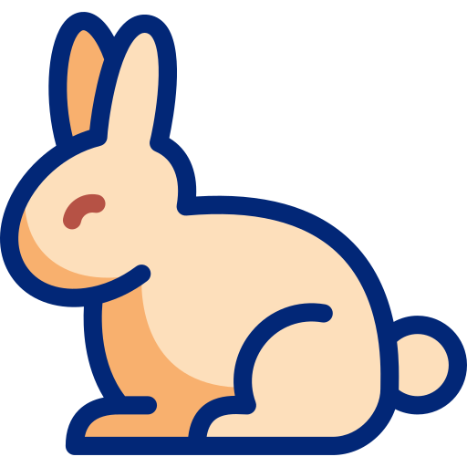 토끼 Basic Accent Lineal Color icon