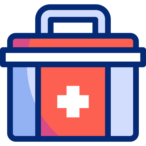 First aid kit Basic Accent Lineal Color icon