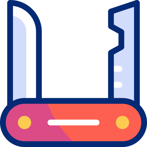 Swiss knife Basic Accent Lineal Color icon