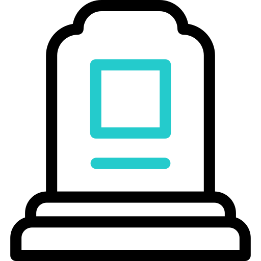 Tomb Basic Accent Outline icon