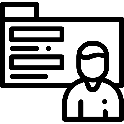 정체 Detailed Rounded Lineal icon