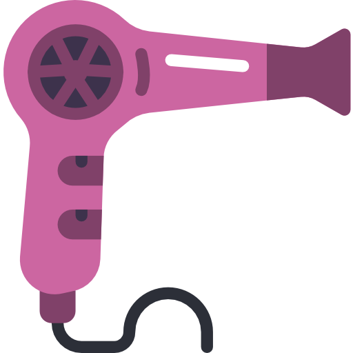 Hairdryer Basic Miscellany Flat icon