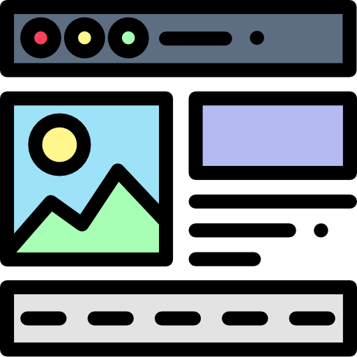 ウェブデザイン Detailed Rounded Lineal color icon